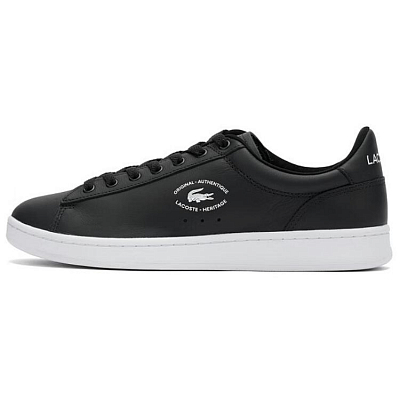 LACOSTE Low-Top Skateboard Shoes Men's Black White
