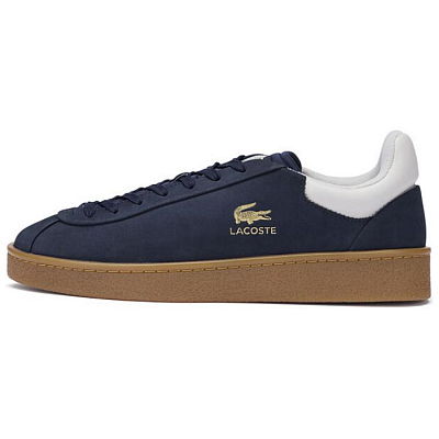LACOSTE Low-Top Skateboard Shoes Men's Navy Blue/Glossy