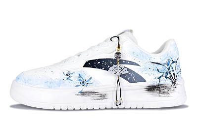 ANTA Relaxed Skateboard Shoes Men's Low top White/Blue