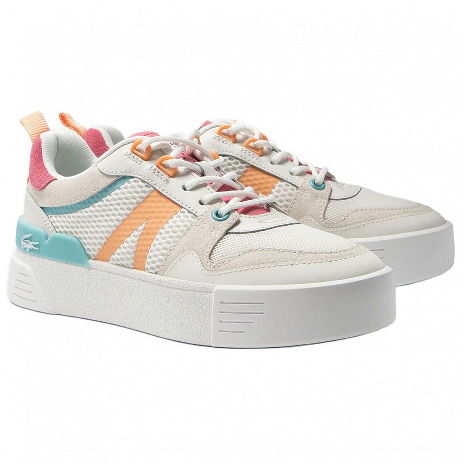 LACOSTE Low Top Skateboard Shoes Women's White Pink купить в интернет-магазине Yoocart с быстрой доставкой по России.