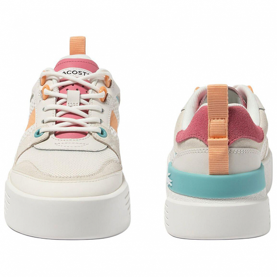 LACOSTE Low Top Skateboard Shoes Women's White Pink купить в интернет-магазине Yoocart с быстрой доставкой по России.