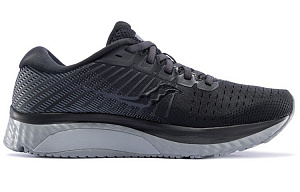 Saucony Guide 13 Slip Resistant Support Lightweight Low Top Running Shoes Women's Black Gray 1 4010618