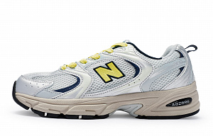 New Balance NB 530 Slip Resistant And Breathable Low Top Running Shoes Unisex Gray Silver Yellow 1 4010723