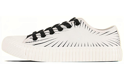 Kappa Slip Resistant Shock Absorbers With Abrasion Resistant Properties Low top Skateboard Shoes Unisex White