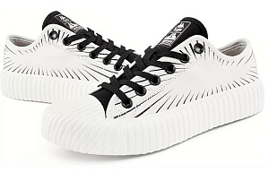 Kappa Slip Resistant Shock Absorbers With Abrasion Resistant Properties Low Top Skateboard Shoes Unisex White 1 4010736