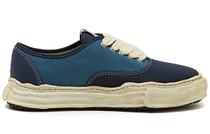 MIHARA YASUHIRO Baker Low Top Stylish Skateboarding Shoes Men's Navy Blue Vintage Version 1 4010964
