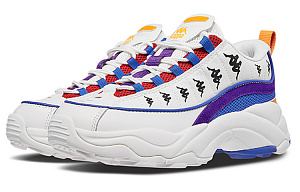 Kappa Shock Absorbers Slip Resistant Abrasion Resistant Low Top Chunky Sneakers Unisex White 1 4010969