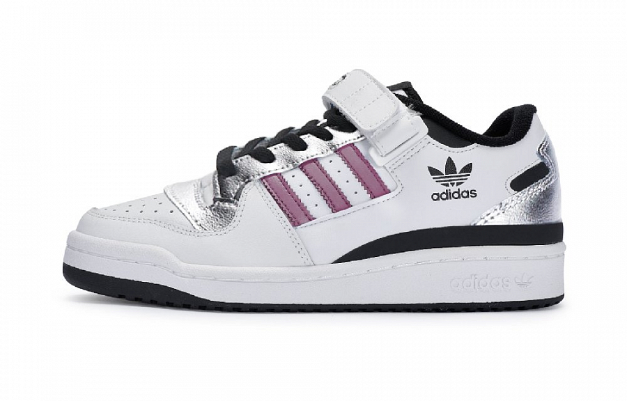 Adidas Originals FORUM Slip Resistant Abrasion Resistant Low top Skateboard Shoes Unisex Black Pink купить в интернет-магазине Yoocart с быстрой доставкой по России.
