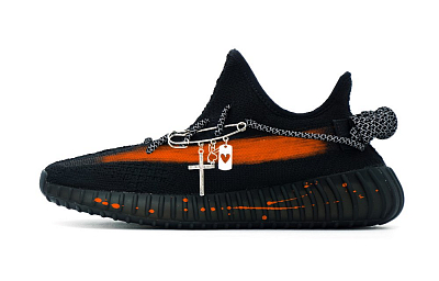 Adidas Originals Yeezy Boost 350 V2 Low Top Casual Shoes Unisex Black