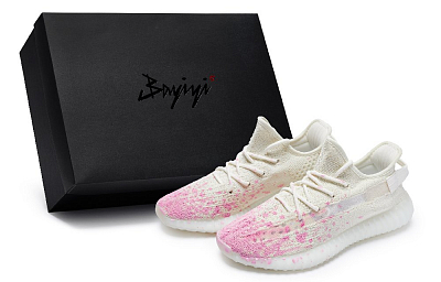 Adidas Originals Yeezy Boost 350 V2 Casual Shoes Unisex Low top Pink/White