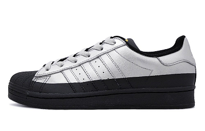 Adidas Originals SUPERSTAR Wear-Resistant Low-Top Skateboard Shoes Unisex Silver