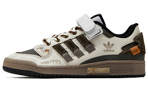 Adidas Originals FORUM Slip-Resistant Cushioning Low-Top Skateboard Shoes Unisex Beige Brown Umber 1 4012563