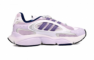 Adidas Originals Ozmillen Cushioning And Breathable Low Top Running Shoes Unisex White Purple 1 4012708