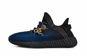 Adidas Originals Yeezy Boost 350 V2 Casual Shoes Unisex Low top Blue Gold 1 4012920