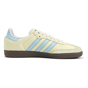 Adidas Originals SAMBA OG Slip Resistant Low top Skateboard Shoes Unisex Yellow Blue 1 4012957