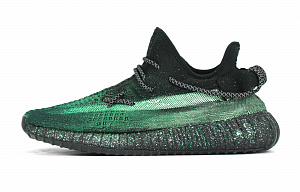 Adidas Originals Yeezy Boost 350 V2 Slip Resistant Low Top Casual Shoes Unisex Black Green 1 4012971
