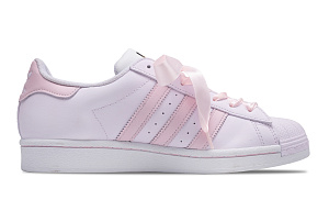 Adidas Originals SUPERSTAR Slip Resistant Low Top Skateboard Shoes Unisex Pink White 1 4013043