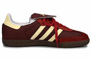 Adidas Originals SAMBA OG Ancora Red Vlad Anti-Slip Wear-Resistant Low-Top Skateboard Shoes Unisex Brick Red 1 4013087
