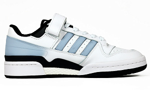 Adidas Originals FORUM Slip-Resistant Cushioning Wear-Resistant Low-Top Skateboard Shoes Unisex Black White Blue 1 4013106