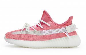 Adidas Originals Yeezy Boost 350 V2 Slip-Resistant Low-Top Casual Shoes Unisex White Red 1 4013196