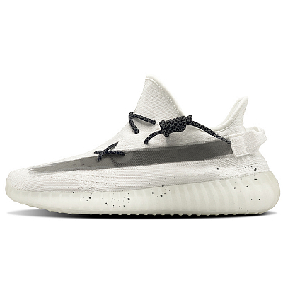 Adidas Originals Yeezy Boost 350 Shock Absorbers Slip Resistant Low top Casual Shoes Unisex White Black
