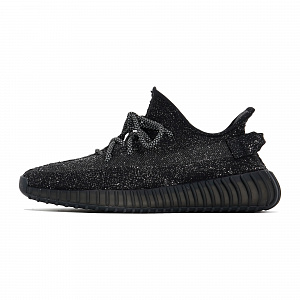 Adidas Originals Yeezy Boost 350 V2 Abrasion Resistant Low Top Casual Shoes Unisex Black 1 4013594