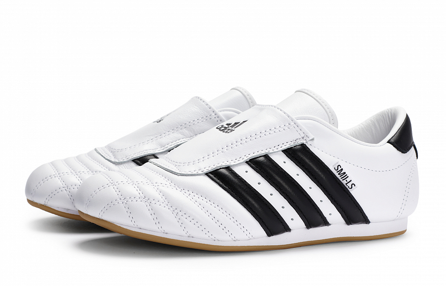 Adidas Originals Taekwondo Slip Resistant And Abrasion Resistant Coverage Low Top Training Shoes Unisex White Purple купить в интернет-магазине Yoocart с быстрой доставкой по России.