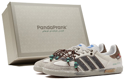 Adidas Originals SAMBA OG Slip-Resistant Low-Top Skateboard Shoes Unisex Beige White Brown