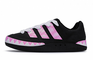 Adidas Originals Adimatic Anti-Slip Wear-Resistant Low-Top Skateboard Shoes Unisex Black Pink 1 4013663