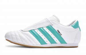 Adidas Originals Taekwondo Slip Resistant And Abrasion Resistant Coverage Low Top Training Shoes Unisex White Tiffany 1 4013670