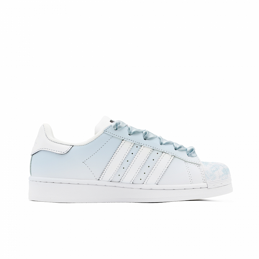 Adidas Originals SUPERSTAR Blue Snowflake Anti Slip Wear Resistant Low Top Skateboard Shoes Women's Blue White купить в интернет-магазине Yoocart с быстрой доставкой по России.