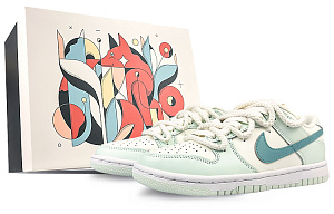 Nike Dunk Slip-Resistant Cushioning Wear-Resistant Low-Top Skateboard Shoes Women's Mint Green