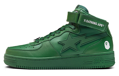 A BATHING APE STA Skateboard Shoes Men's Green