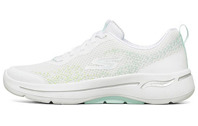 Skechers Go Walk Arch Fit 'White Light Blue' Women's
