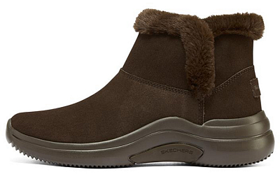 Skechers ON THE GO Short Snow Boots Women's Chocolate