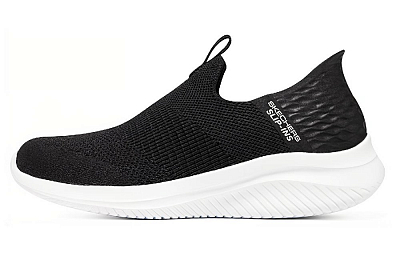 Skechers Ultra Flex 3.0 Hands Free Slip Ins 3.0 Cozy Streak Low Top Casual Shoes Women's Black White