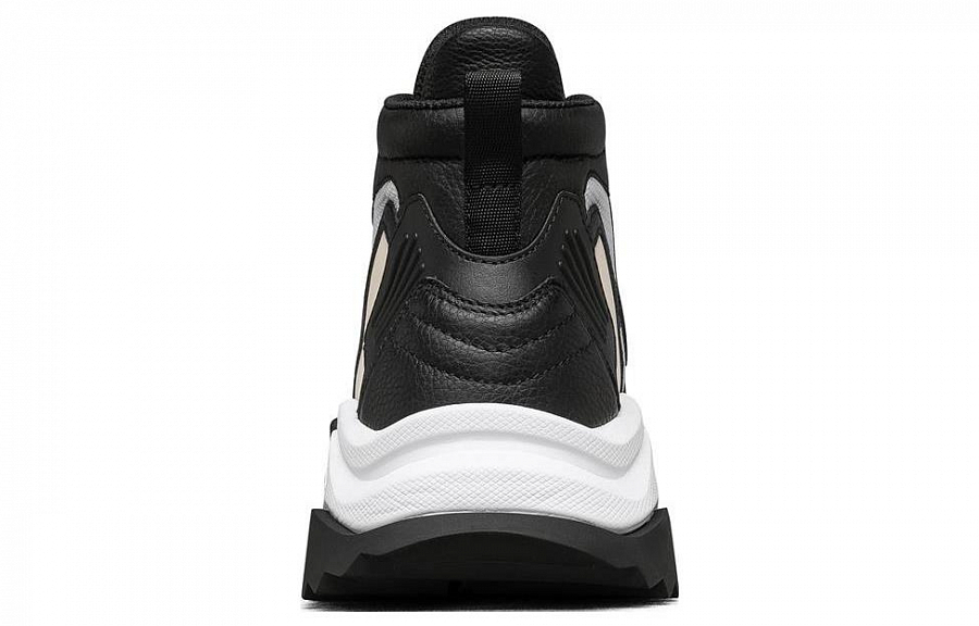 Skechers Block High Top Chunky Sneakers Black White купить в интернет-магазине Yoocart с быстрой доставкой по России.