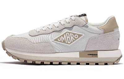 Umbro Anti-Slip Wear-Resistant Low-Top Casual Shoes Men's White Agate