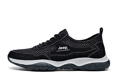 Jeep Low Top Casual Shoes Men's Black