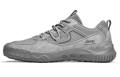 Jeep Low Top Outdoor Shoes Men's Gray