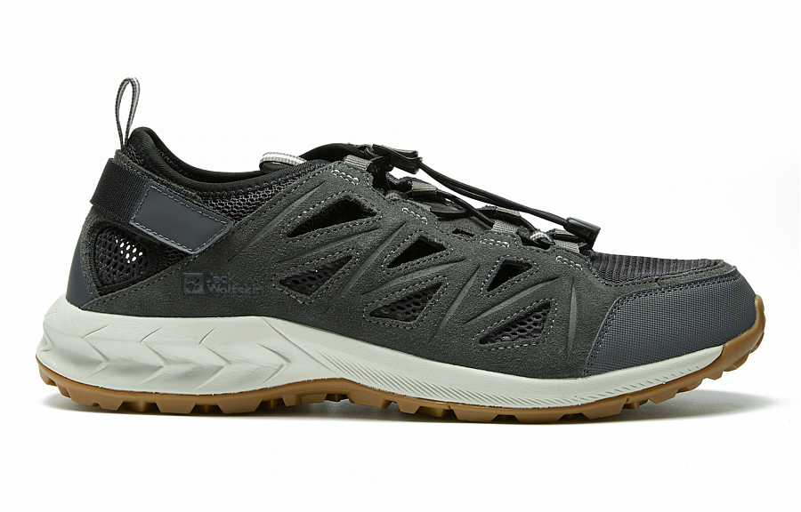 Jack Wolfskin Woodland 2 Hybrid Low Outdoor Shoes Men's Gray Yellow купить в интернет-магазине Yoocart с быстрой доставкой по России.
