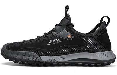 Jeep Low Top Outdoor Shoes Men's Black