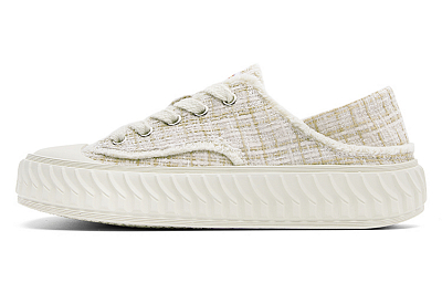 Dickies Lightweight Breathable Anti-Slip And Wear-Resistant Low-Top Canvas Shoes Women's Apricot