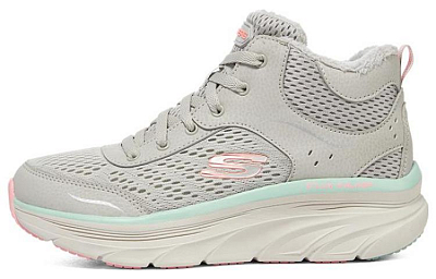 Skechers D'Lux Walker Mid top Casual Shoes Women's Gray