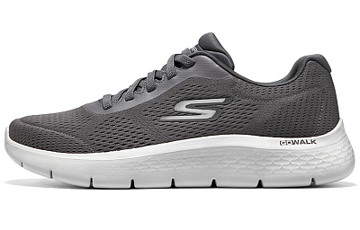 Skechers Go Walk Fle Low Top Casual Shoes Men's Gray