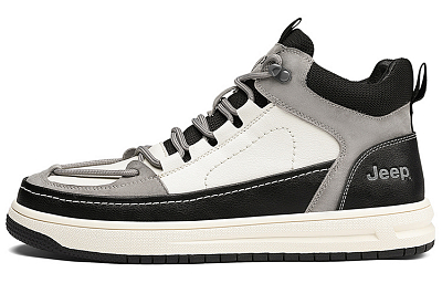 Jeep Coverage Cushioning Low-Top Skateboard Shoes Men's Black Gray Color