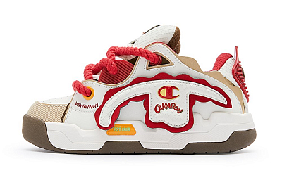 Champion TronSkate V.Dragon Champion Dragon Man Collection Skateboard Shoes Men's Milk White New Year Red