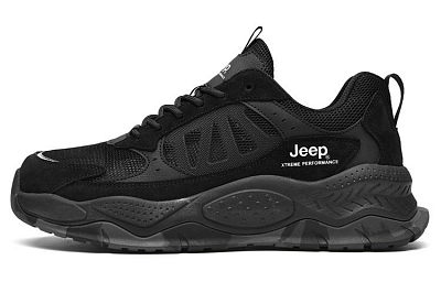 Jeep Low Top Casual Shoes Men's Black