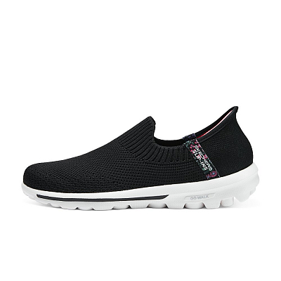 Skechers Go Walk 5 Cushioning Breathable Lightweight Rebound Low-Top Casual Shoes Women's Black