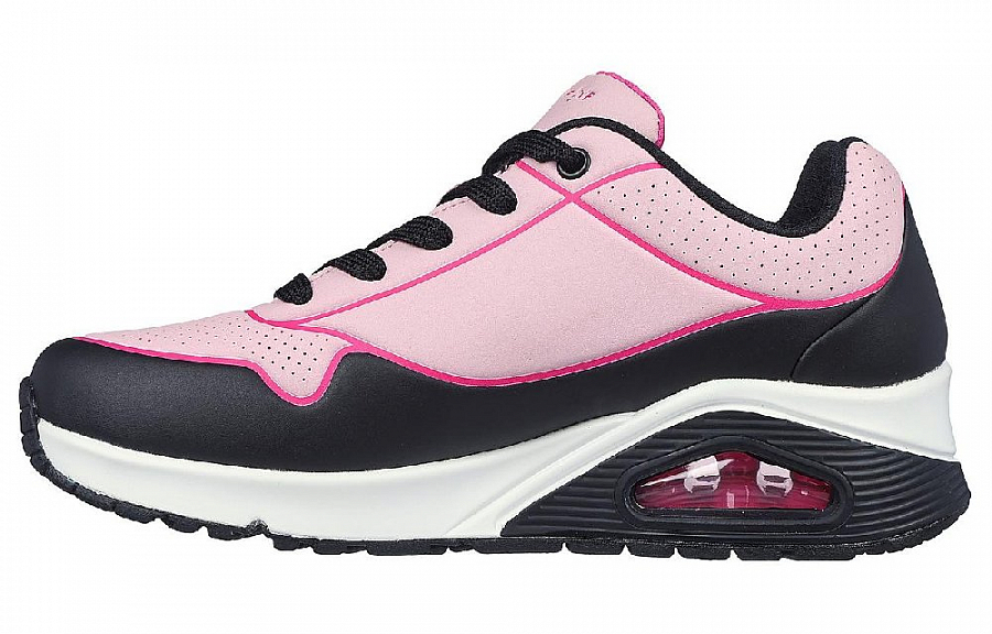 Skechers Cushioning Anti-Slip And Wear-Resistant Low-Top Running Shoes Women's Black Pink купить в интернет-магазине Yoocart с быстрой доставкой по России.